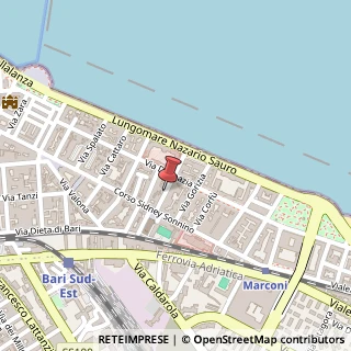 Mappa Via Arcivescovo Vaccaro,  18, 70121 Bari, Bari (Puglia)
