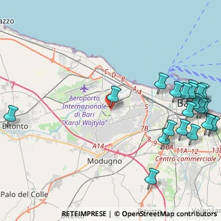 Mappa Bari, 70132 Modugno BA, Italia (6.3745)