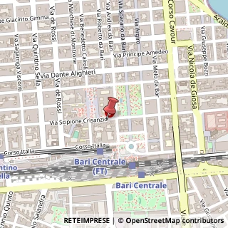 Mappa Via Scipione Crisanzio, 16 c/o, 70121 Bari, Bari (Puglia)