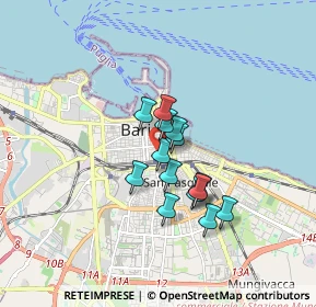 Mappa Via Raffaele de Cesare, 70121 Bari BA, Italia (1.24714)