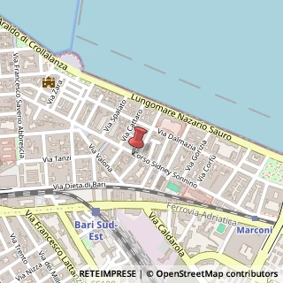 Mappa Corso Sidney Sonnino, 117, 70121 Bari, Bari (Puglia)