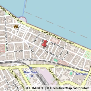 Mappa Corso Sidney Sonnino, 92, 70121 Bari, Bari (Puglia)