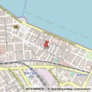 Mappa Corso Sidney Sonnino, 96, 70121 Bari, Bari (Puglia)