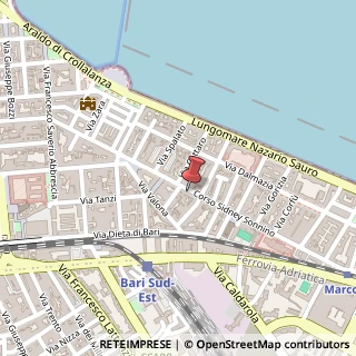 Mappa Corso Sidney Sonnino, 115, 70121 Bari, Bari (Puglia)