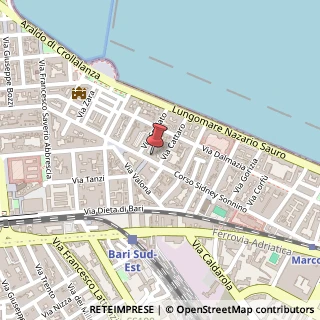 Mappa Corso Sidney Sonnino, 54, 70121 Bari, Bari (Puglia)