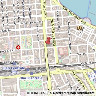 Mappa Corso Cavour, 130, 70121 Bari, Bari (Puglia)