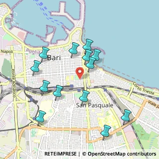 Mappa Via Prospero Petroni, 70122 Bari BA, Italia (1.05385)