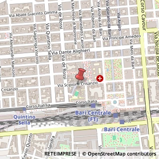 Mappa Via Scipione Crisanzio, 36, 70122 Bari, Bari (Puglia)