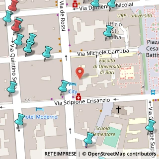 Mappa Via Beata Elia di S. Clemente, 70100 Bari BA, Italia (0.128)