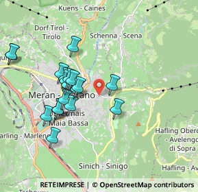 Mappa Via Leichter, 39012 Merano BZ, Italia (1.732)