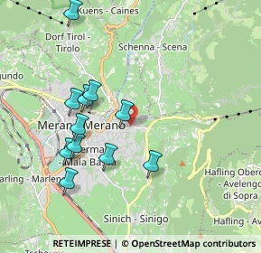 Mappa Via Leichter, 39012 Merano BZ, Italia (1.83545)