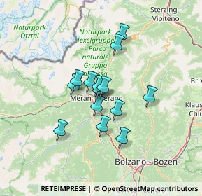 Mappa Via Leichter, 39012 Merano BZ, Italia (9.27071)
