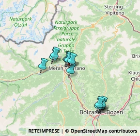 Mappa Via Leichter, 39012 Merano BZ, Italia (11.85923)