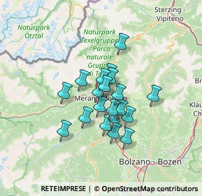 Mappa Viale delle Terme, 39012 Merano BZ, Italia (9.001)