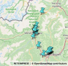 Mappa Via Plankenstein, 39012 Merano BZ, Italia (12.9365)