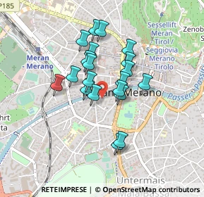 Mappa Via Manzoni Alessandro, 39012 Merano BZ, Italia (0.3255)