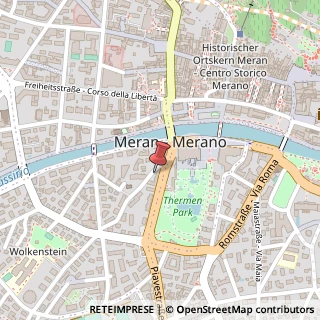 Mappa Via Schiller, 8, 39012 Merano, Bolzano (Trentino-Alto Adige)