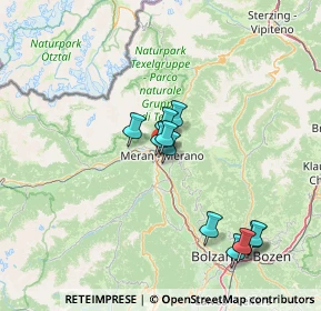 Mappa Via A. Manzoni, 39012 Merano BZ, Italia (12.38091)