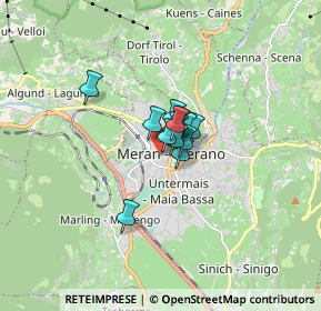 Mappa Via A. Manzoni, 39012 Merano BZ, Italia (0.645)