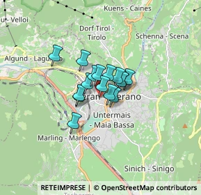 Mappa Via A. Manzoni, 39012 Merano BZ, Italia (0.82188)