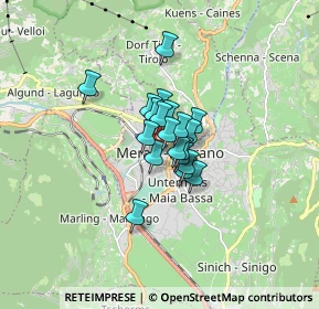 Mappa Via A. Manzoni, 39012 Merano BZ, Italia (0.829)