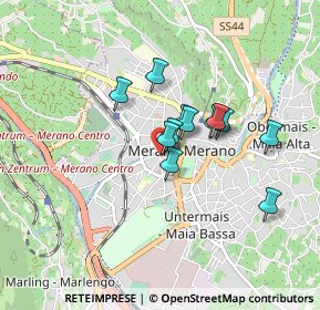 Mappa Via A. Manzoni, 39012 Merano BZ, Italia (0.59417)