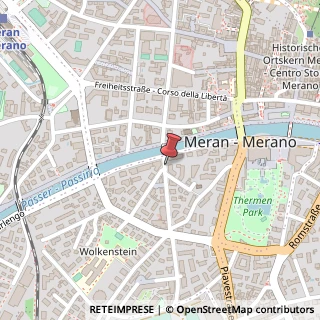 Mappa Via Giacomo Leopardi,  1, 39012 Merano, Bolzano (Trentino-Alto Adige)