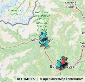Mappa Via Parrocchia, 39012 Merano BZ, Italia (14.892)