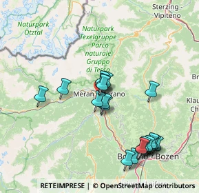 Mappa Via Parrocchia, 39012 Merano BZ, Italia (14.997)