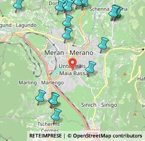 Mappa Via Parrocchia, 39012 Merano BZ, Italia (2.73895)
