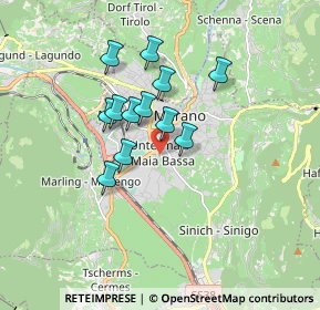 Mappa Via Parrocchia, 39012 Merano BZ, Italia (1.29917)