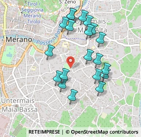 Mappa Via Schaffer, 39012 Merano BZ, Italia (0.439)