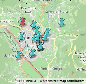 Mappa Via Schaffer, 39012 Merano BZ, Italia (1.31111)