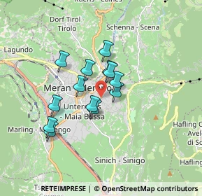 Mappa Via Schaffer, 39012 Merano BZ, Italia (1.22846)