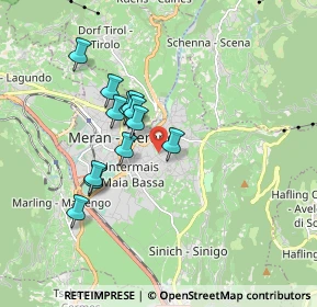 Mappa Via Schaffer, 39012 Merano BZ, Italia (1.44)