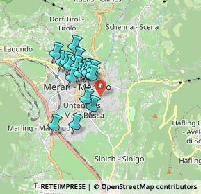 Mappa Via Schaffer, 39012 Merano BZ, Italia (1.282)