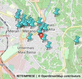 Mappa Via Schaffer, 39012 Merano BZ, Italia (0.882)