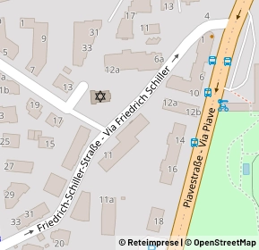 Mappa Via schiller, 39012 Merano BZ, Italia (0.07826)