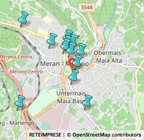 Mappa Via Garibaldi, 39012 Merano BZ, Italia (0.71462)