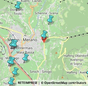 Mappa Via Castagni, 39012 Merano BZ, Italia (3.21769)