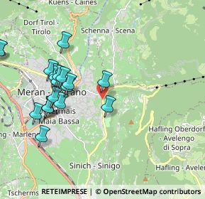 Mappa Via Castagni, 39012 Merano BZ, Italia (2.0805)