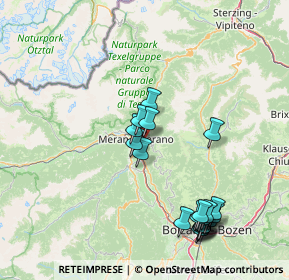 Mappa Via Castagni, 39012 Merano BZ, Italia (16.8305)