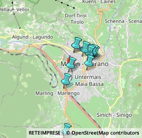 Mappa Via Verande, 39012 Merano BZ, Italia (1.17636)