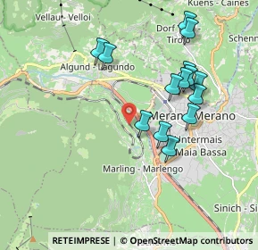 Mappa Via Tramontana, 39020 Marlengo BZ, Italia (1.79571)