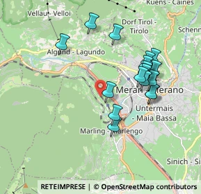 Mappa Via Tramontana, 39020 Marlengo BZ, Italia (1.70588)