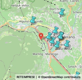 Mappa Via Tramontana, 39020 Marlengo BZ, Italia (1.93545)