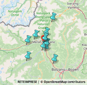 Mappa Via Tennis, 39012 Merano BZ, Italia (7.92364)