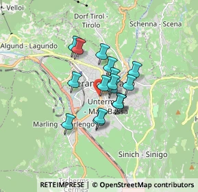 Mappa Via Tennis, 39012 Merano BZ, Italia (1.03941)