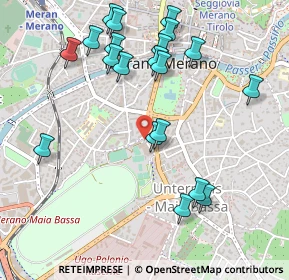 Mappa Via Tennis, 39012 Merano BZ, Italia (0.5365)