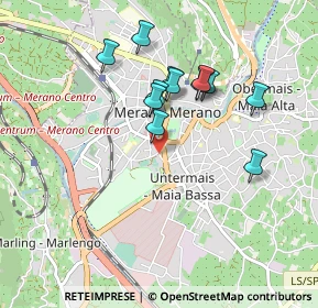 Mappa Via Tennis, 39012 Merano BZ, Italia (0.77583)